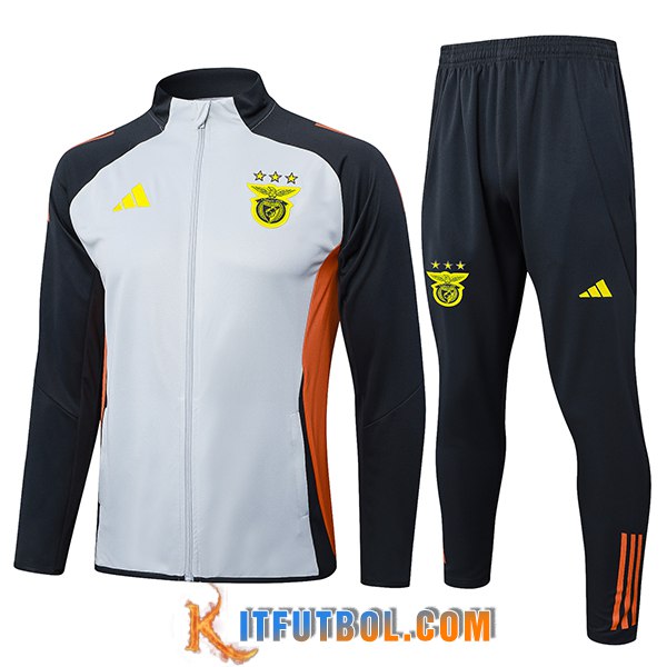 Camiseta Entrenamiento Chaquetas Benfica Gris/Negro/Naranja 2025/2026