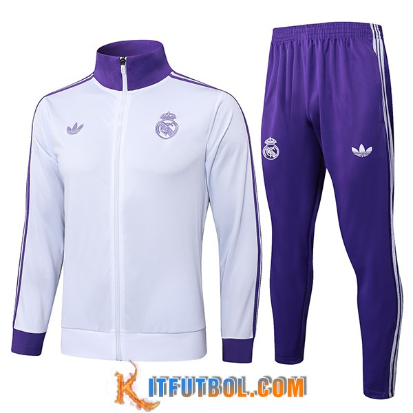 Camiseta Entrenamiento Chaquetas Real Madrid Blanco/Violeta 2025/2026