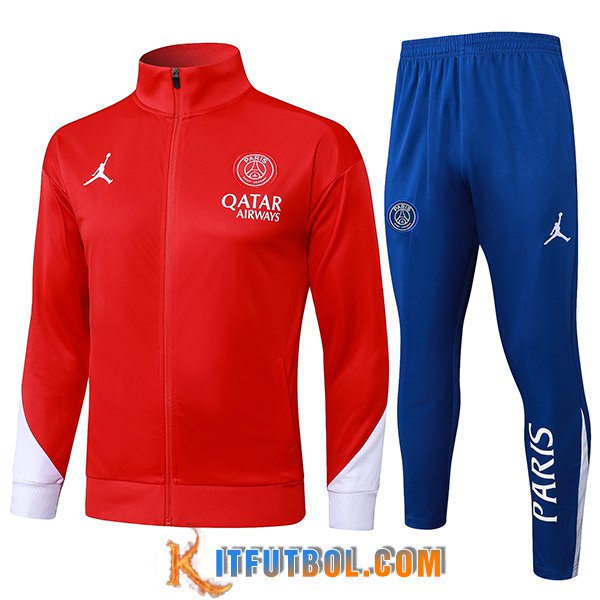 Camiseta Entrenamiento Chaquetas PSG Rojo/Blanco 2025/2026