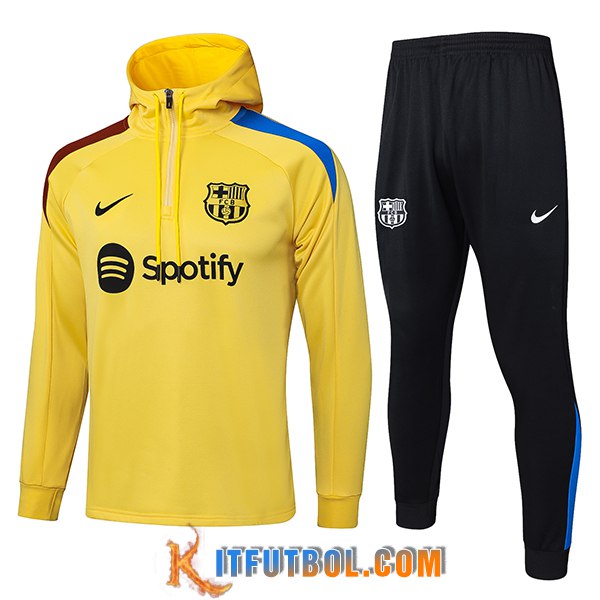 Chaqueta Con Capucha Chandal FC Barcelona Amarillo/Rojo/Azul 2025/2026