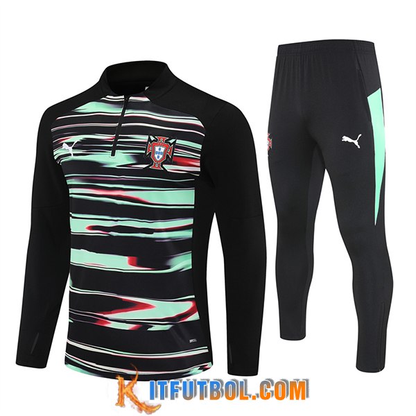 Chandal Equipos De Futbol Portugal Negro/Verde 2025/2026