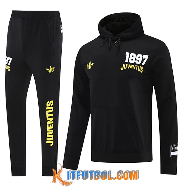 Chaqueta Con Capucha Chandal Juventus Negro 2025/2026