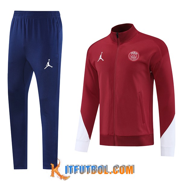 Camiseta Entrenamiento Chaquetas PSG Rojo/Blanco 2025/2026 -02
