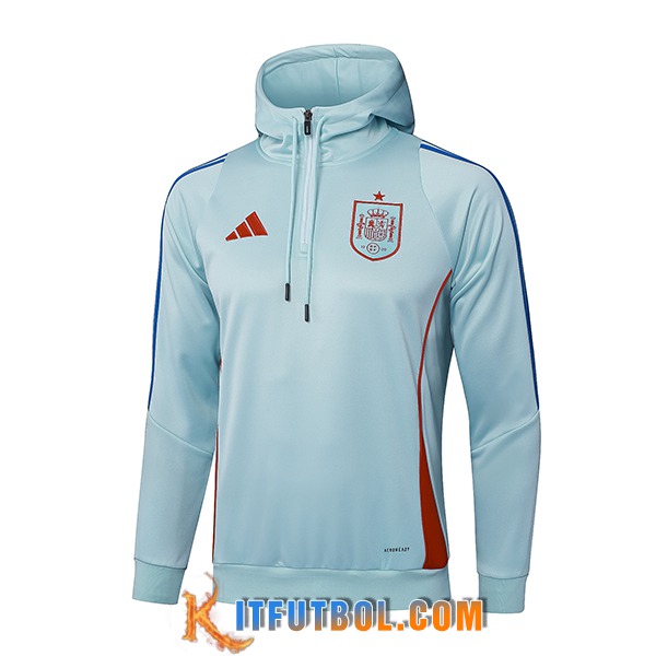Sudadera De Entrenamiento Capucha España Verde/Rojo 2025/2026