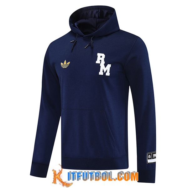 Sudadera De Entrenamiento Capucha Real Madrid azul real 2025/2026