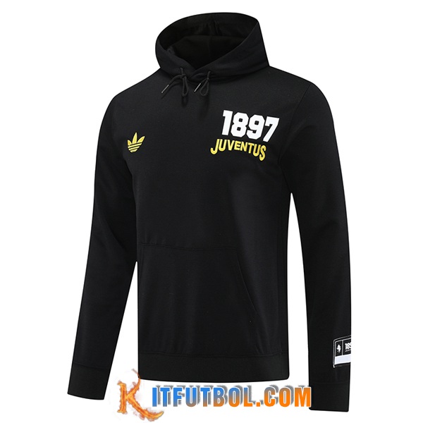 Sudadera De Entrenamiento Capucha Juventus Negro 2025/2026