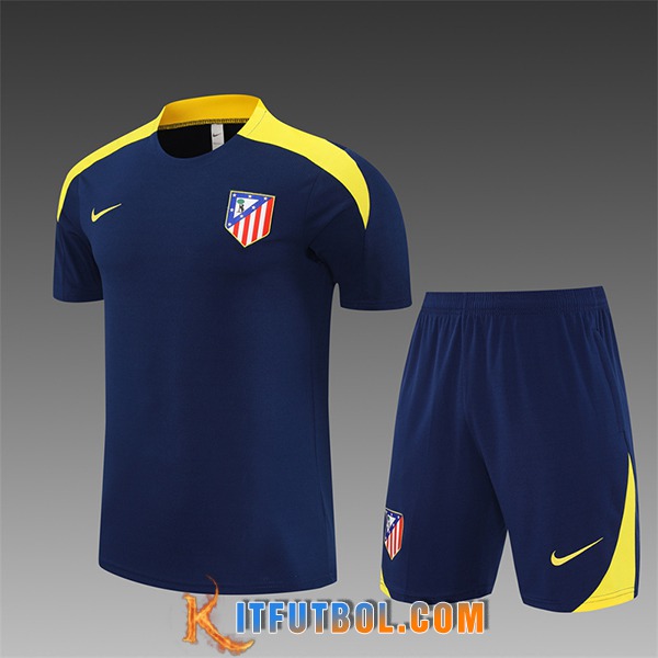 Camiseta Entrenamiento Atletico Madrid Ninos Azul/Amarillo 2025/2026
