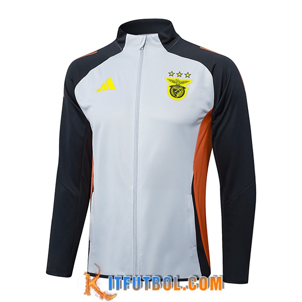 Chaquetas Futbol Benfica Gris/Negro/Naranja 2025/2026