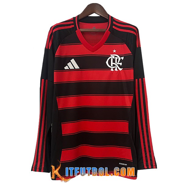 Nueva Camisetas De Futbol Flamengo Primera Manga Largas 2025/2026