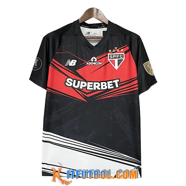 Nueva Camisetas De Futbol Sao Paulo Portero Rojo/Negro 2025/2026