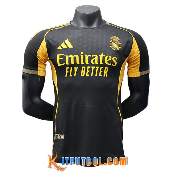 Camisetas De Futbol Real Madrid Special Edition Negro/Amarillo 2025/2026