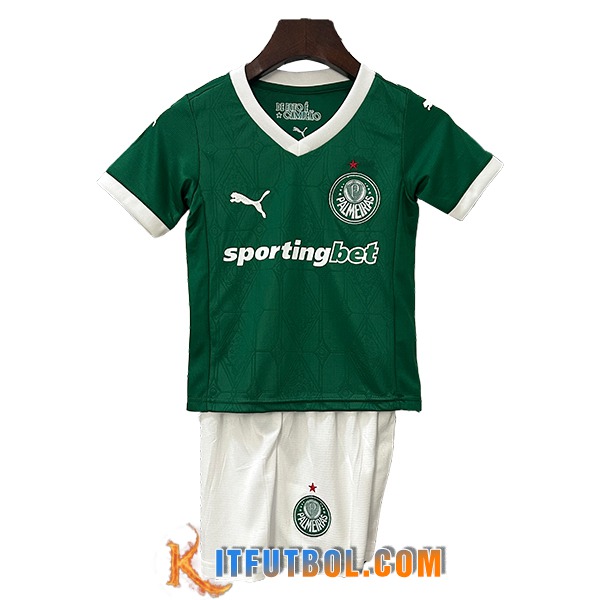 Nueva Camisetas De Futbol Palmeiras Ninos Primera 2025/2026