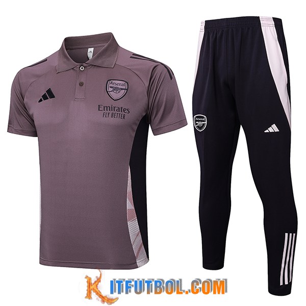 Camiseta Polo Arsenal Violeta/Negro 2025/2026