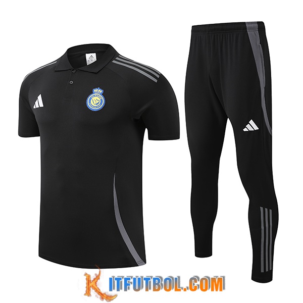 Camiseta Polo Al-Nassr Negro/Gris 2025/2026