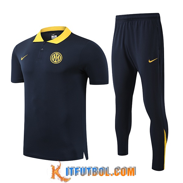 Camiseta Polo Inter Milan Negro/Amarillo 2025/2026