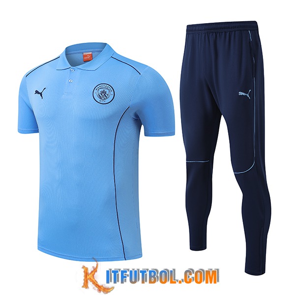 Camiseta Polo Manchester City Azul 2025/2026