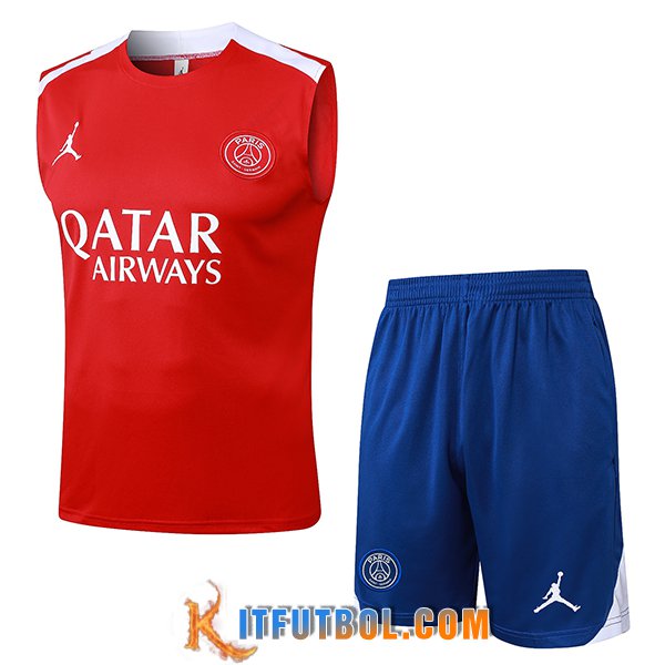 Camiseta Entrenamiento sin mangas PSG Rojo 2025/2026