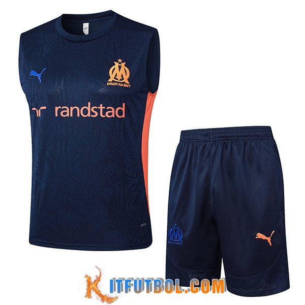 Camiseta Entrenamiento sin mangas Marsella azul real 2025/2026