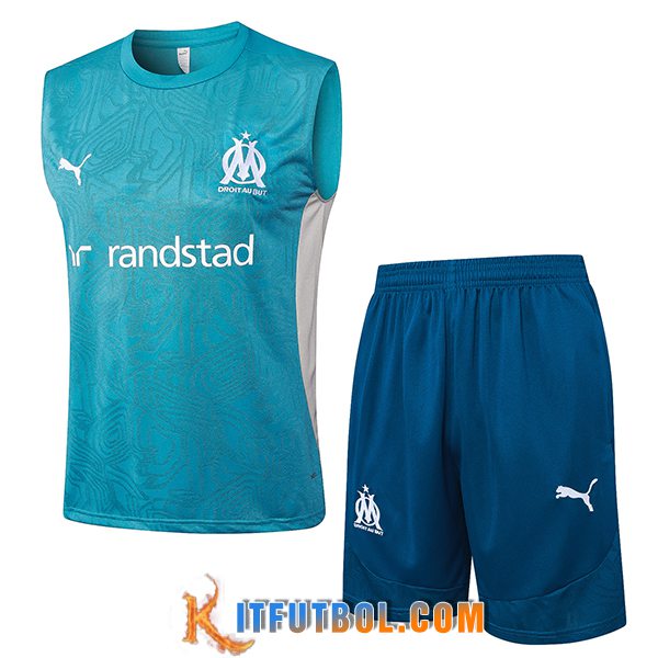 Camiseta Entrenamiento sin mangas Marsella Azul/Blanco 2025/2026