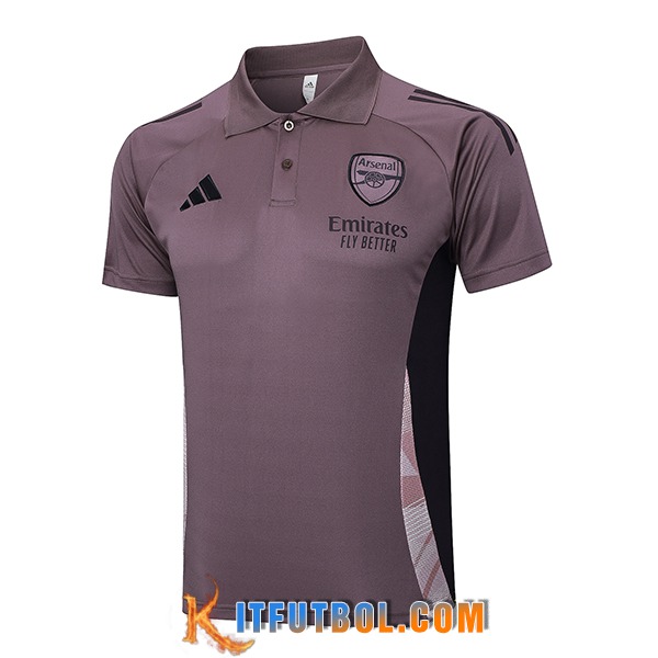 Camiseta Polo Arsenal Violeta/Negro 2025/2026
