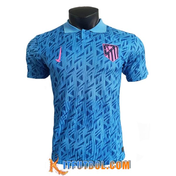 Camiseta Polo Atletico Madrid Azul Claro 2025/2026