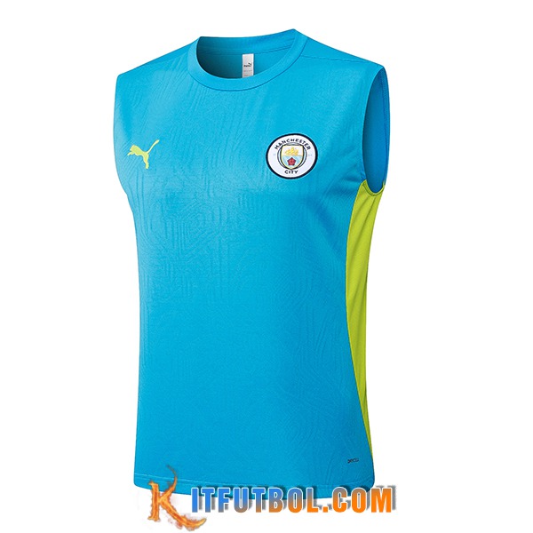 Chalecos De Futbol Manchester City Azul/Verde 2025/2026