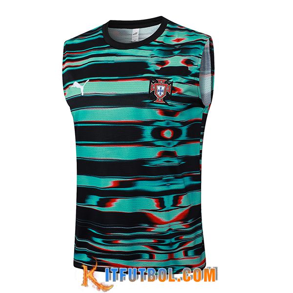 Chalecos De Futbol Portugal Negro/Verde 2025/2026