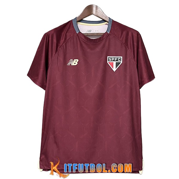 Camiseta Entrenamiento Sao Paulo FC Rojo 2025/2026