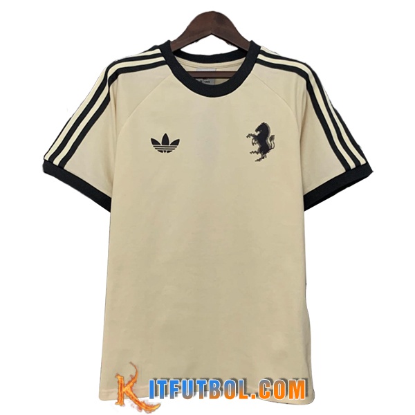 Camiseta Entrenamiento Juventus Beige/Negro 2025/2026