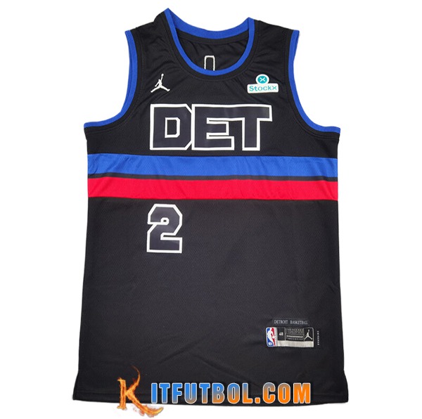Camisetas NBA Detroit Pistons (CUNNINGHAM #2) 2025/26 Negro