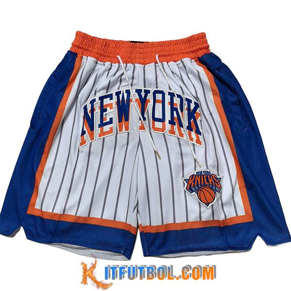 Cortos NBA New York Knicks 2025/26 Blanco/Azul/Naranja