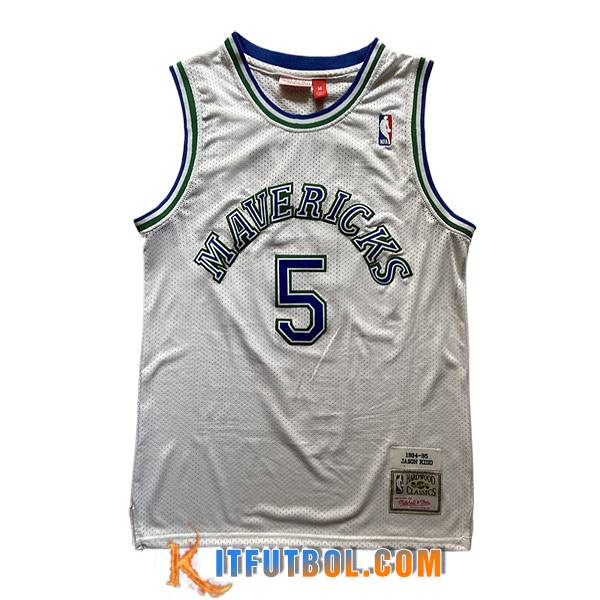 Camisetas NBA Dallas Maverickss (KIDD #5) 2025/26 Blanco/Azul