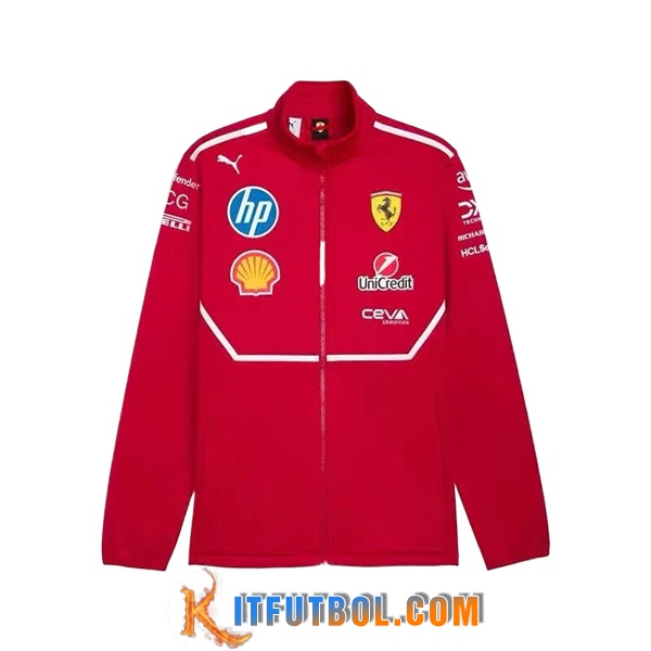 Chaquetas Scuderia Ferrari F1 Team Rojo 2025