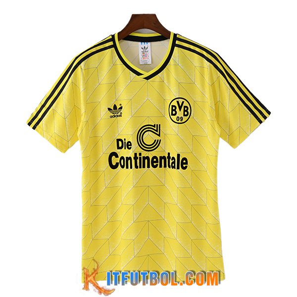 Camisetas De Futbol Dortmund BVB Retro Primera 1988/1989