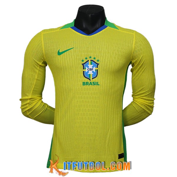 Camiseta Equipo Nacional Brasil Manga Largas Primera 2025/2026