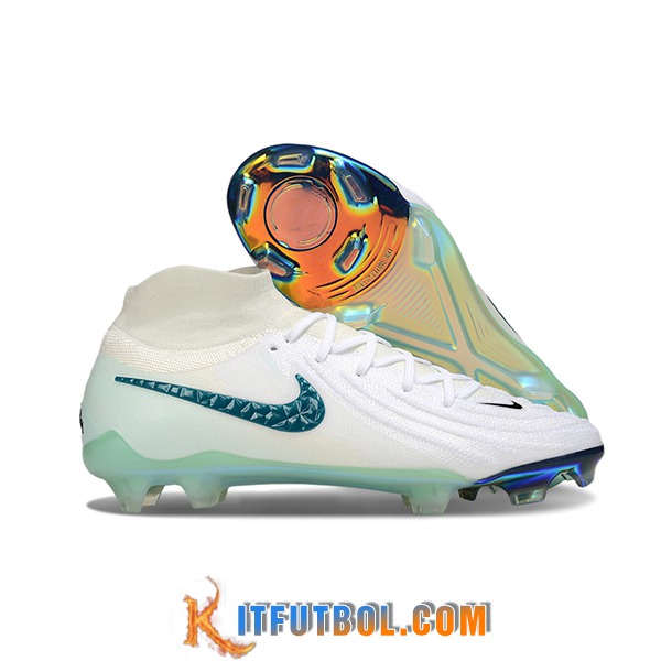 Nike Botas De Fútbol Phantom Luna Elite NU FG Blanco/Verde