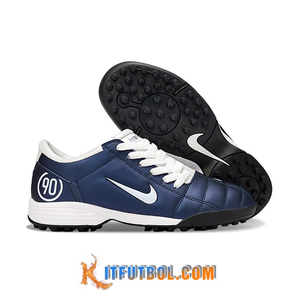 Nike Botas De Fútbol T90 TF Azul/Blanco