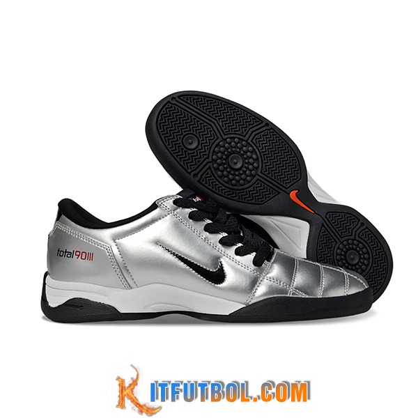 Nike Botas De Fútbol T90 IC Gris/Negro -02