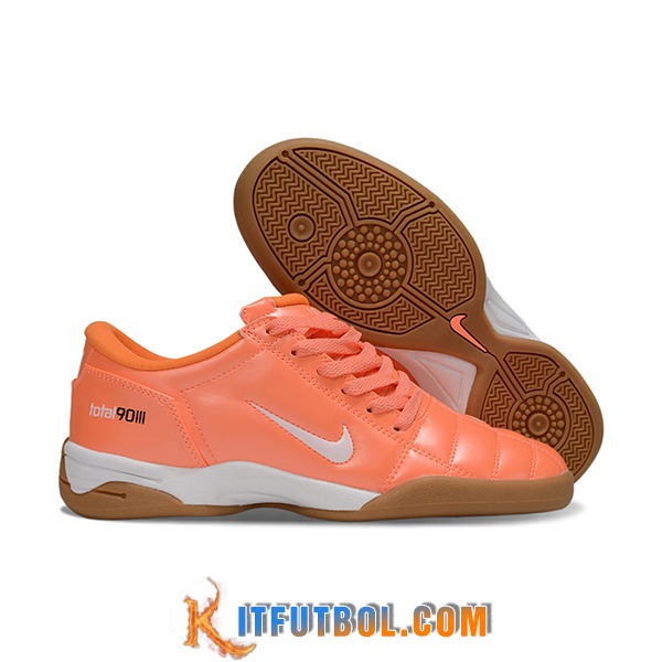 Nike Botas De Fútbol T90 IC Naranja/Blanco