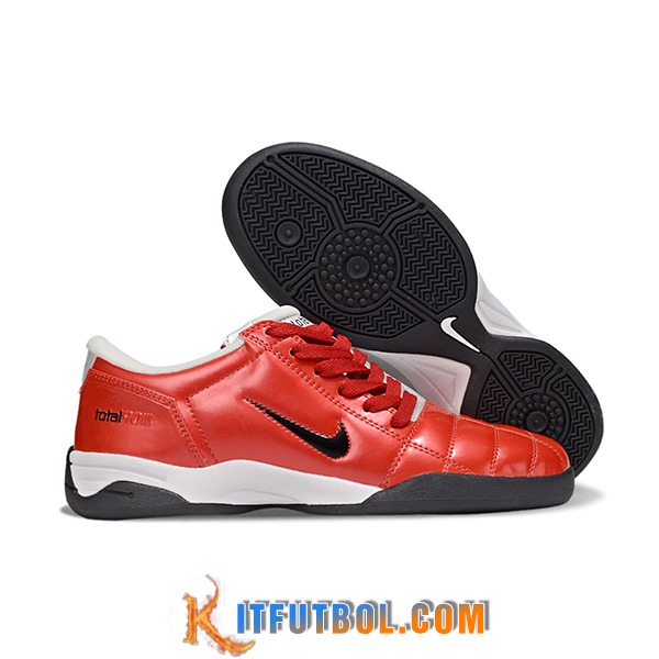 Nike Botas De Fútbol T90 IC Rojo/Negro