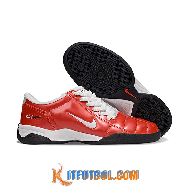 Nike Botas De Fútbol T90 IC Rojo/Blanco