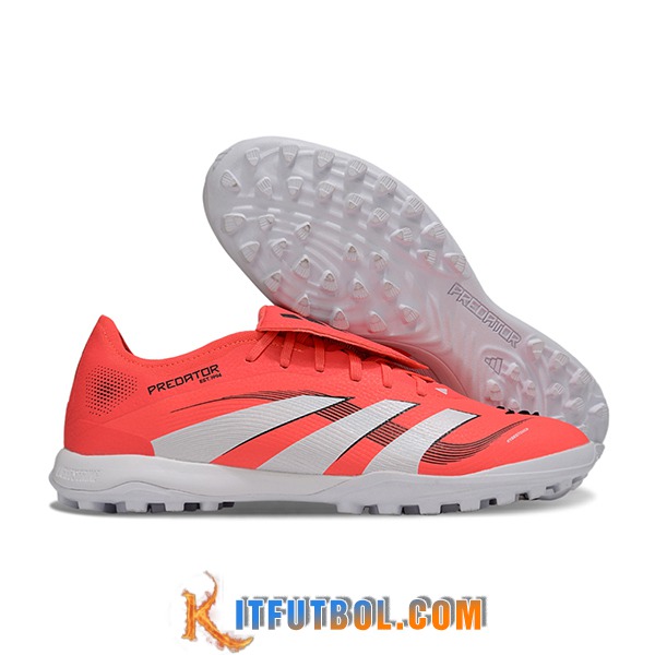 Adidas Botas De Fútbol PREDATOR LEAGUE FT TURF Naranja/Blanco