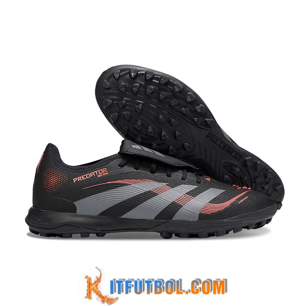 Adidas Botas De Fútbol PREDATOR LEAGUE FT TURF Negro/Gris/Rojo