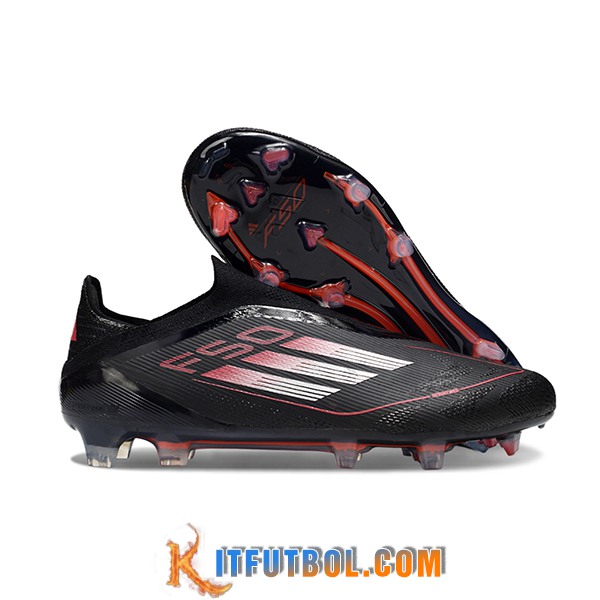 Adidas Botas De Fútbol F50 Elite Laceless FG Negro/Rojo/Blanco