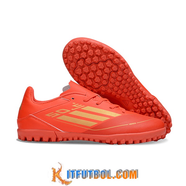 Adidas Botas De Fútbol F50 CLUB TF Naranja/Amarillo