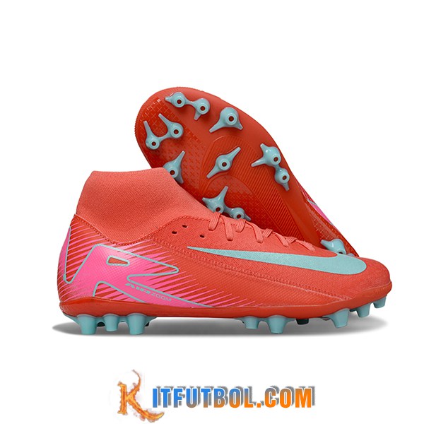 Nike Botas De Fútbol Mercurial Superfly 10 Academy Naranja/Azul/Rosa