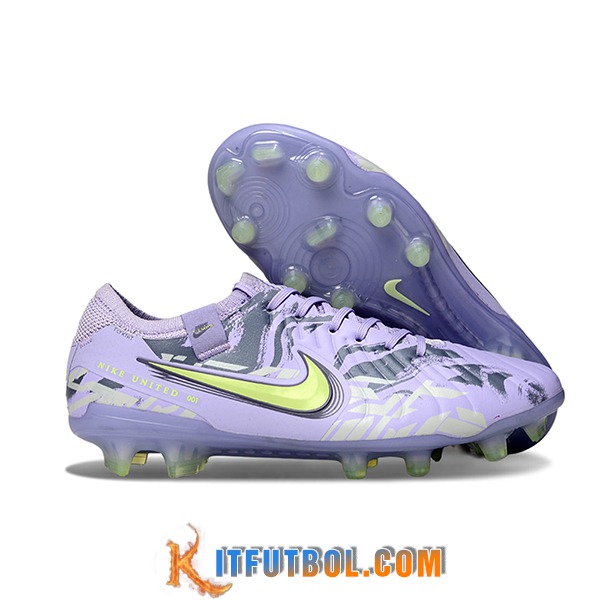 Nike Botas De Fútbol Tiempo Legend X Elite FG Violeta/Verde