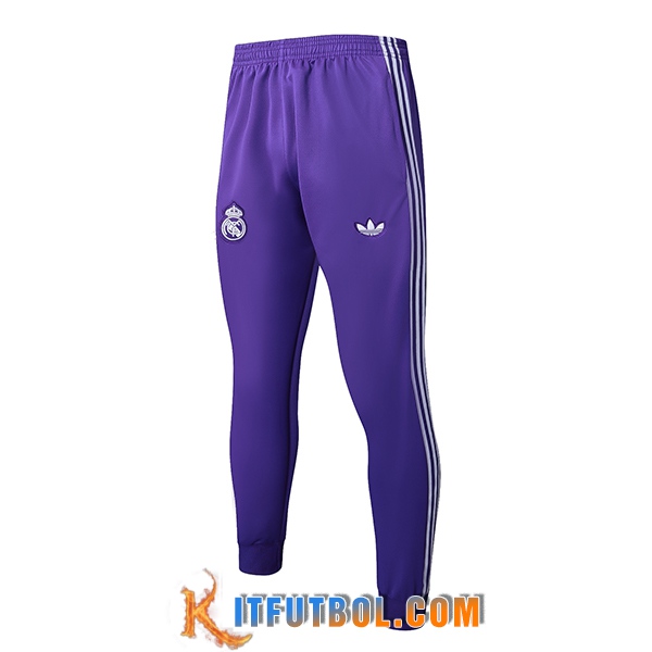 Pantalon Entrenamiento Real Madrid Violeta/Blanco 2025/2026