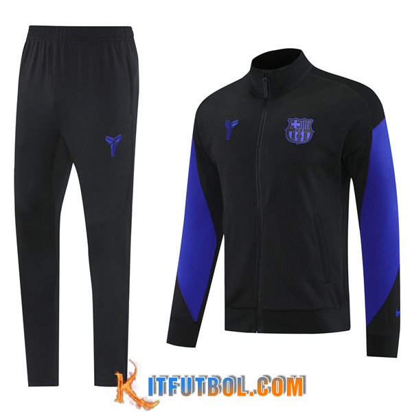 Chandal Equipos De Futbol Chaquetas FC Barcelona Negro/Violeta 2025/2026 -02
