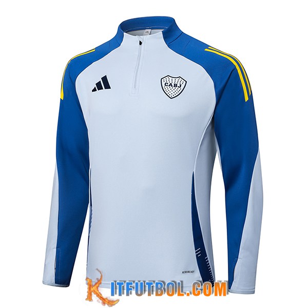 Sudadera De Entrenamiento Boca Juniors Gris/Azul/Amarillo 2025/2026